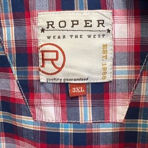 Roper Men's Multicolor Plaid Button Down Shirt